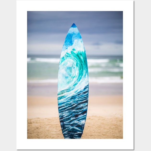 Turquoise surfboard on sale